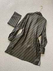 Fendi Ff Monogram Dress Silk - 4