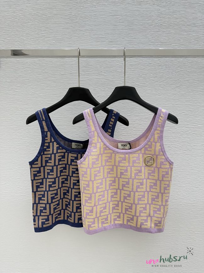Fendi Women Tank Top FF Logo - 1