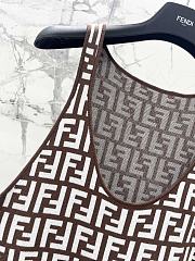 Fendi FF Brown Mini Long Dress - 6