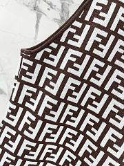 Fendi FF Brown Mini Long Dress - 3