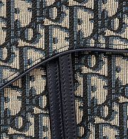 Dior Saddle Pouch Blue Oblique Jacquard - 27 x 17 x 2 cm - 2