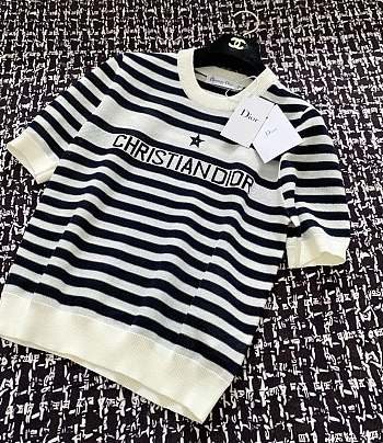 Dior Dioriviera Marinière Short-Sleeved Sweater 
