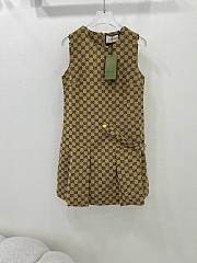 Gucci GG canvas dress in brown and beige - 1