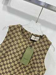 Gucci GG canvas dress in brown and beige - 3