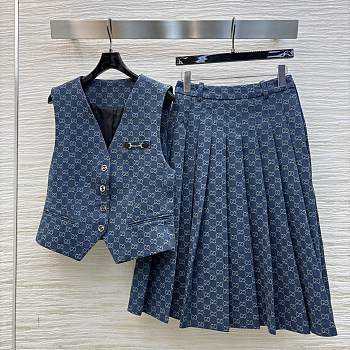 Gucci Denim monogram set