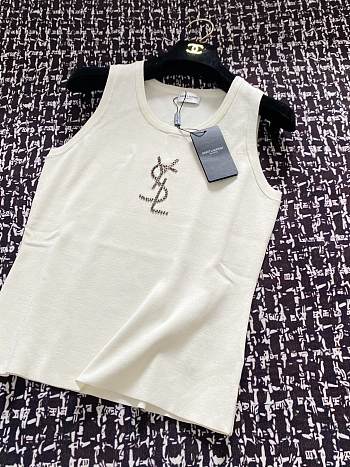 YSL White Tank Top