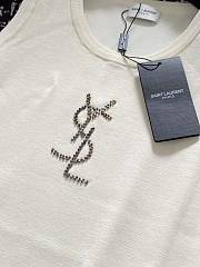 YSL White Tank Top - 5