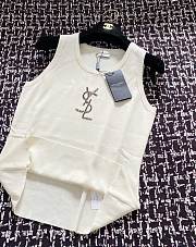 YSL White Tank Top - 4