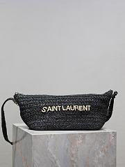 YSL Le Rafia Shoulder Bag - 23/26×14×14.5cm - 2