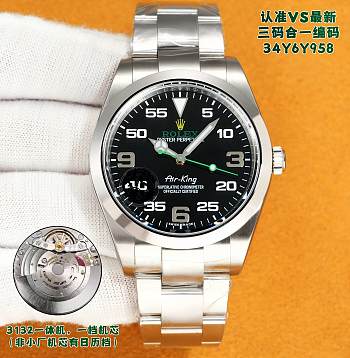 Rolex Air King 126900 Stainless steel Black