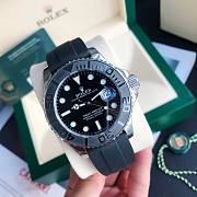 Rolex Silver Yacht-Master Oysterflex Strap 40mm - 5