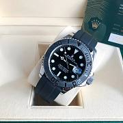 Rolex Silver Yacht-Master Oysterflex Strap 40mm - 1