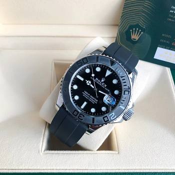 Rolex Silver Yacht-Master Oysterflex Strap 40mm