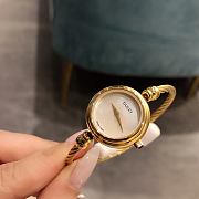 Gucci White Mother Of Pearl Yellow Gold Tone Stainless Steel Watch - 3