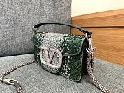 	 Valentino Garavani Loco Crystal Embellished Beaded Shoulder Bag - 20x11x5cm - 4