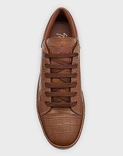 Giuseppe Zanotti Brazileiro Croc-Effect Leather Low-Top Sneakers - 3