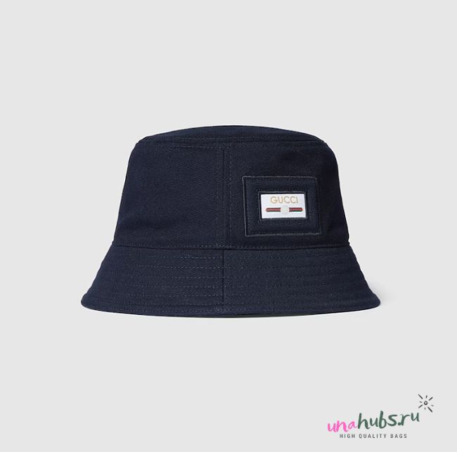 GUCCI COTTON CANVAS BUCKET HAT - 1