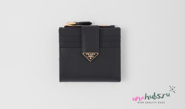Prada Small leather wallet black color - 1