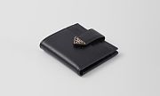 Prada Small leather wallet black color - 5