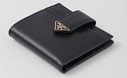 Prada Small leather wallet black color - 2