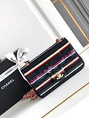 Chanel Sequins Stripes Flap Bag - 14* 20*8cm - 1