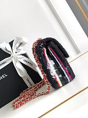 Chanel Sequins Stripes Flap Bag - 14* 20*8cm - 2