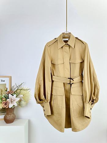 ZIMMERMANN Illuminate belted cotton-twill mini dress