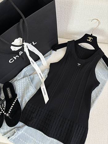 Chanel CC Logo Tank Top