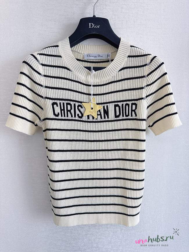 Dior Dioriviera Cropped Short-Sleeved Sweater - 1
