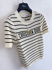 Dior Dioriviera Cropped Short-Sleeved Sweater - 3