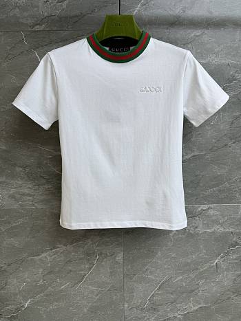 Gucci New 70s printed cotton jersey T-shirt in white