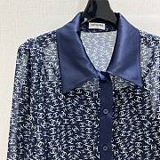 Chanel Blue Silk Shirt - 3