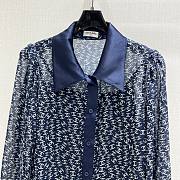 Chanel Blue Silk Shirt - 2
