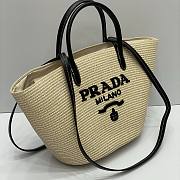 Prada logo-appliqué interwoven Tote Bag 01 - 4