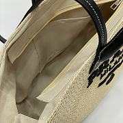 Prada logo-appliqué interwoven Tote Bag 01 - 3