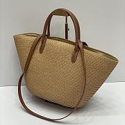 Prada logo-appliqué interwoven Tote Bag 04 - 6