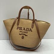 Prada logo-appliqué interwoven Tote Bag 04 - 4