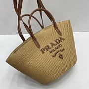 Prada logo-appliqué interwoven Tote Bag 04 - 3