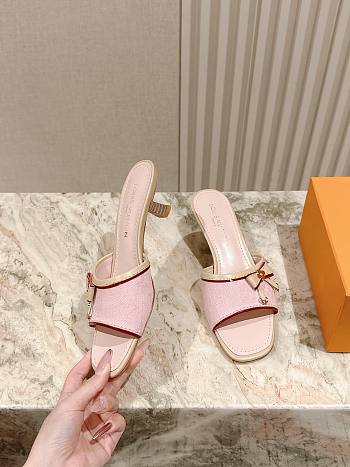 Louis Vuitton Denim Monogram in Pink Sandals