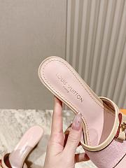 Louis Vuitton Denim Monogram in Pink Sandals - 5