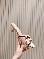Louis Vuitton Denim Monogram in Pink Sandals - 4