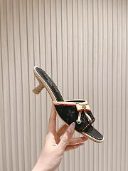 Louis Vuitton Denim Monogram in Black Sandals - 6
