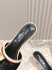 Louis Vuitton Denim Monogram in Black Sandals - 5