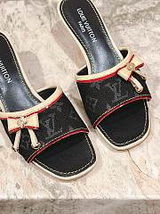Louis Vuitton Denim Monogram in Black Sandals - 3