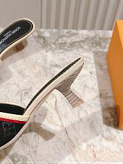 Louis Vuitton Denim Monogram in Black Sandals - 2