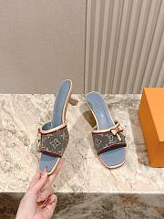 	 Louis Vuitton Denim Monogram in Blue Sandals - 1