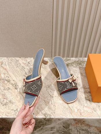 	 Louis Vuitton Denim Monogram in Blue Sandals