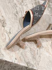	 Louis Vuitton Denim Monogram in Blue Sandals - 6