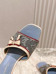 	 Louis Vuitton Denim Monogram in Blue Sandals - 5