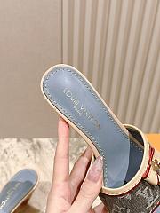 	 Louis Vuitton Denim Monogram in Blue Sandals - 4